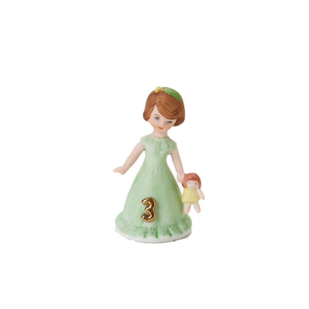 GROWING UP GIRL AGE 3 BRUNETTE BY ENESCO