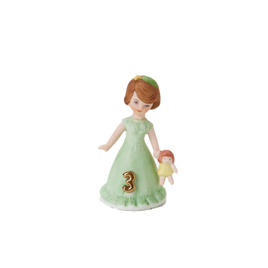 GROWING UP GIRL AGE 3 BRUNETTE BY ENESCO