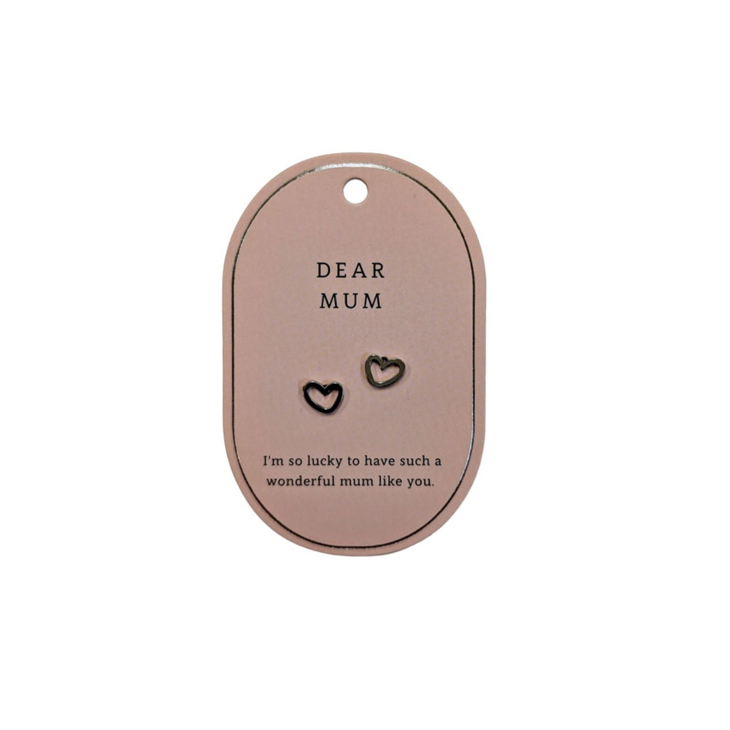 SWEETHEART MUM SILVER EARRINGS