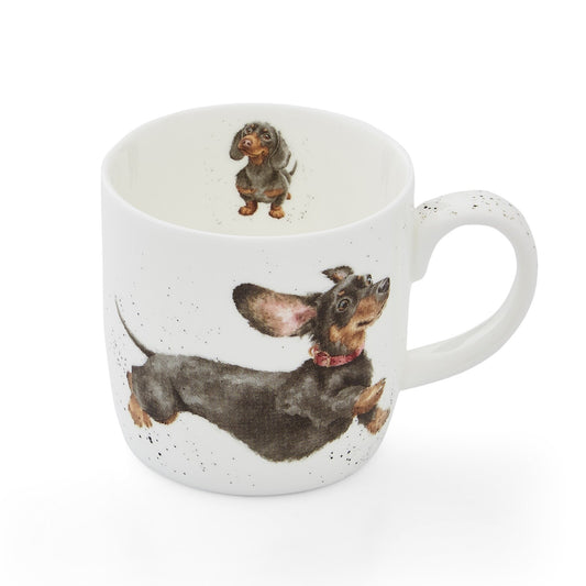 ROYAL WORCESTER WRENDALE MUG FRIDAY FEELING DOG