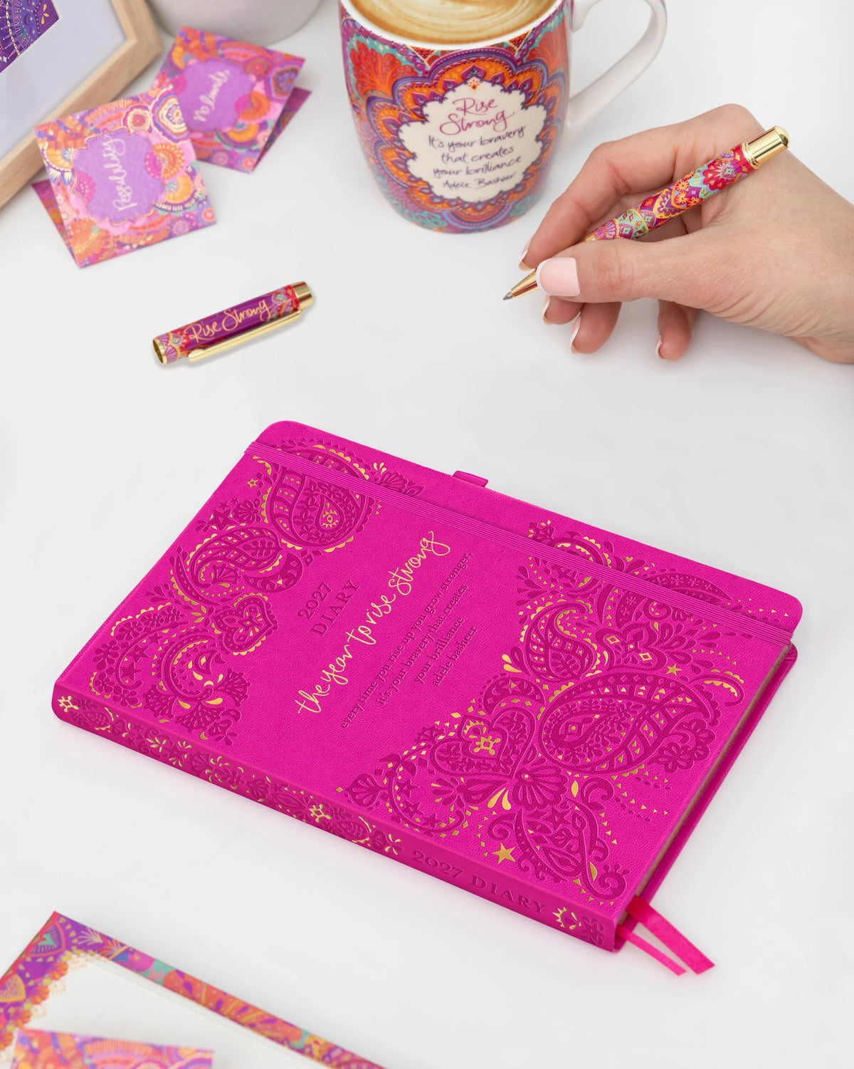 Intrinsic 2027 Diary Planner The Year To Rise Strong - Positively Pink