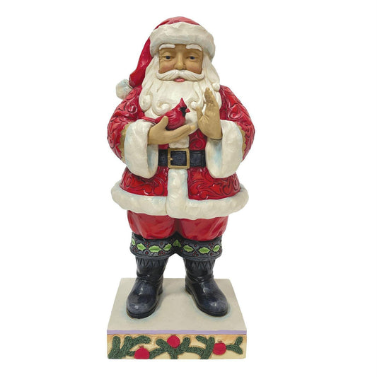HEARTWOOD CREEK SANTA WITH CARDINAL 25cm