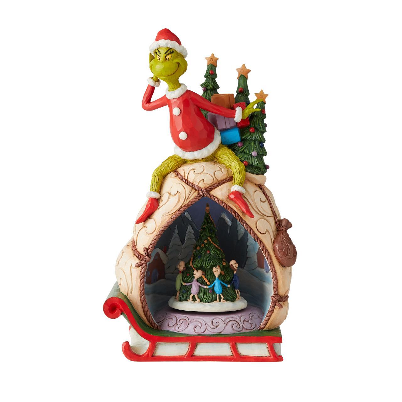 THE GRINCH BY JIM SHORE GRINCH LED ROTATOR 29CM