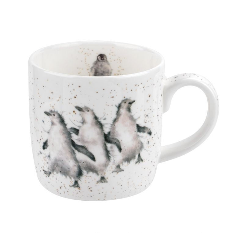 Royal Worcester Wrendale Designs Mug Penguin Out on the Town