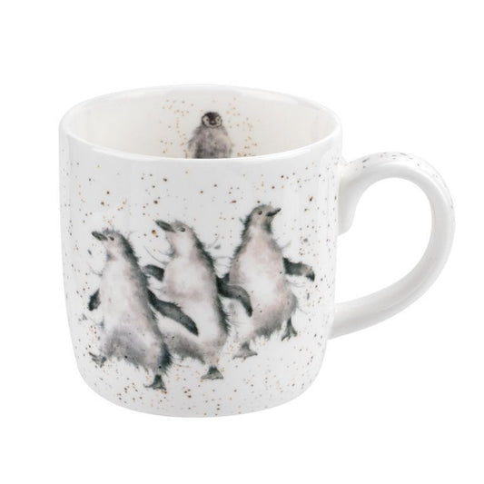 Royal Worcester Wrendale Designs Mug Penguin Out on the Town