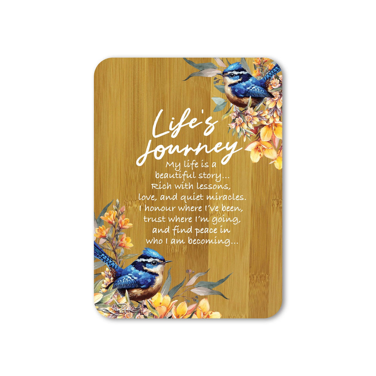 Lisa Pollock Plaque Royal Wrens Lifes Journey