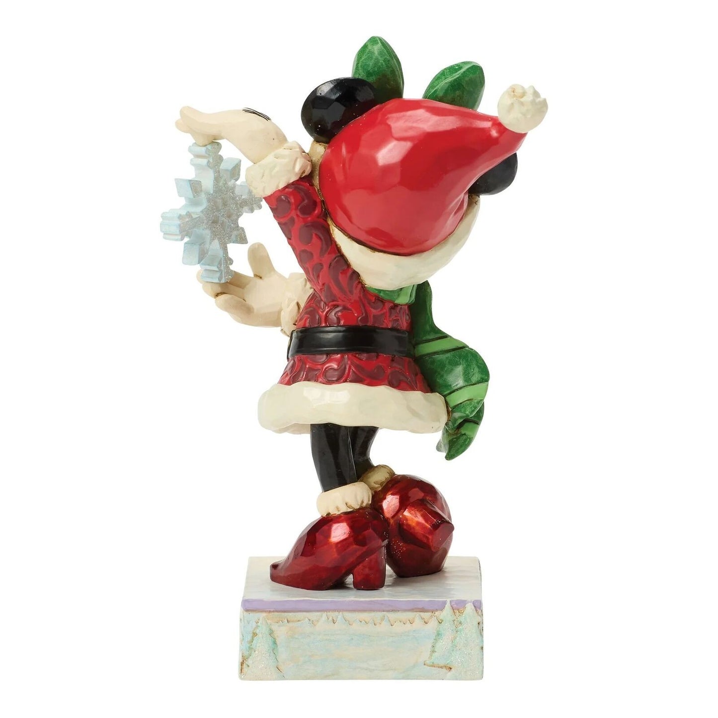 DISNEY TRADITIONS BY JIM SHORE CHRISTMAS MINNIE WITH SNOWFLAKE