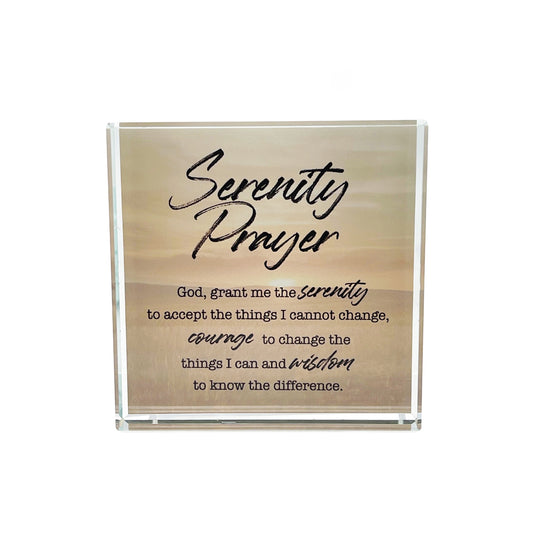 CRYSTAL BLOCK VERSE SERENITY PRAYER