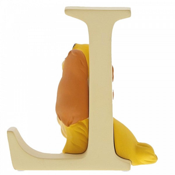 DISNEY SHOWCASE ENCHANTING COLLECTION ALPHABET LETTER FIGURINE "L" LADY