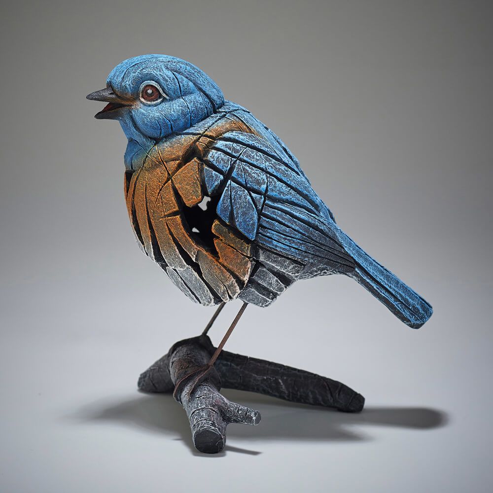 EDGE SCULPTURE WESTERN BLUEBIRD FIGURE