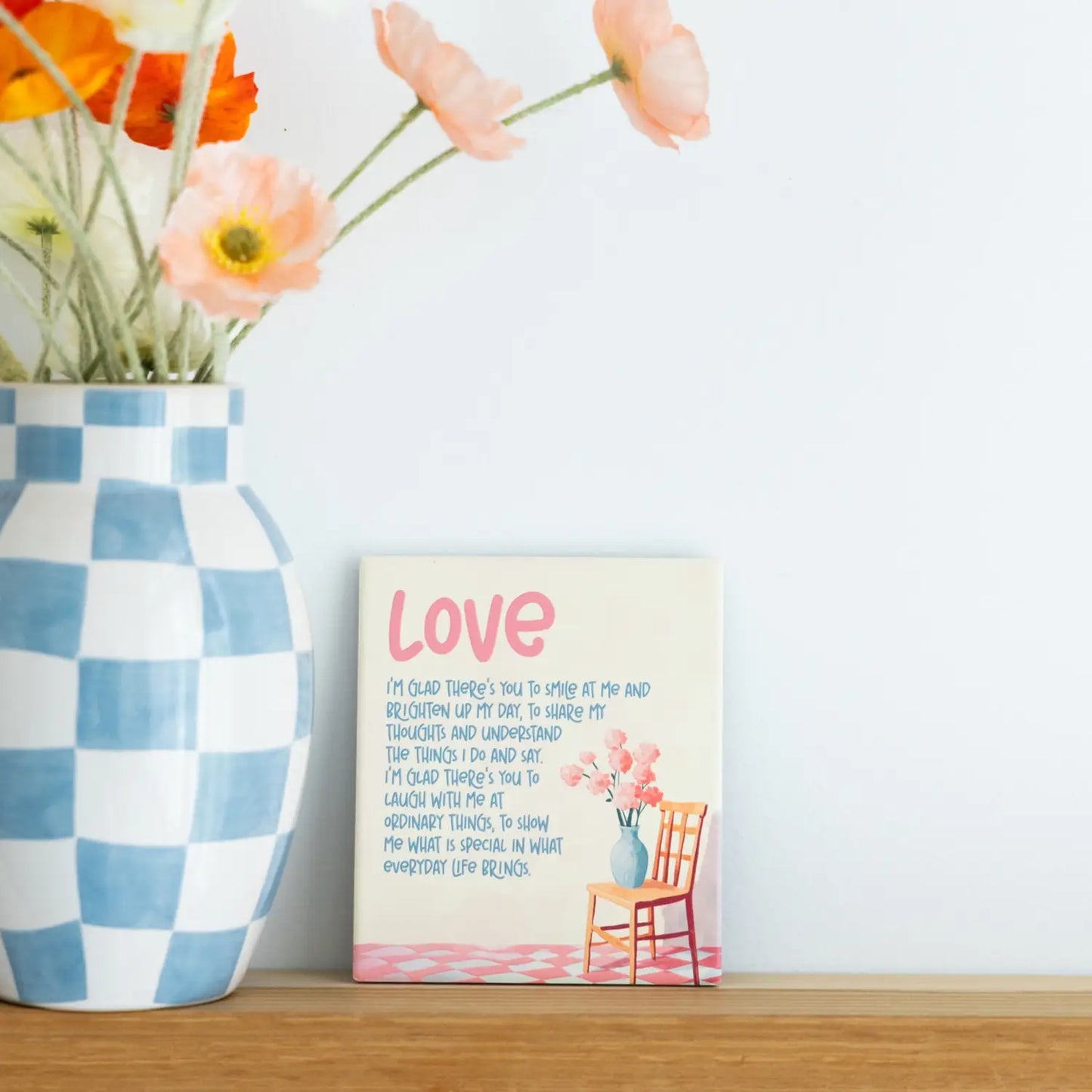 Ceramic Verse Plaque Billie Love