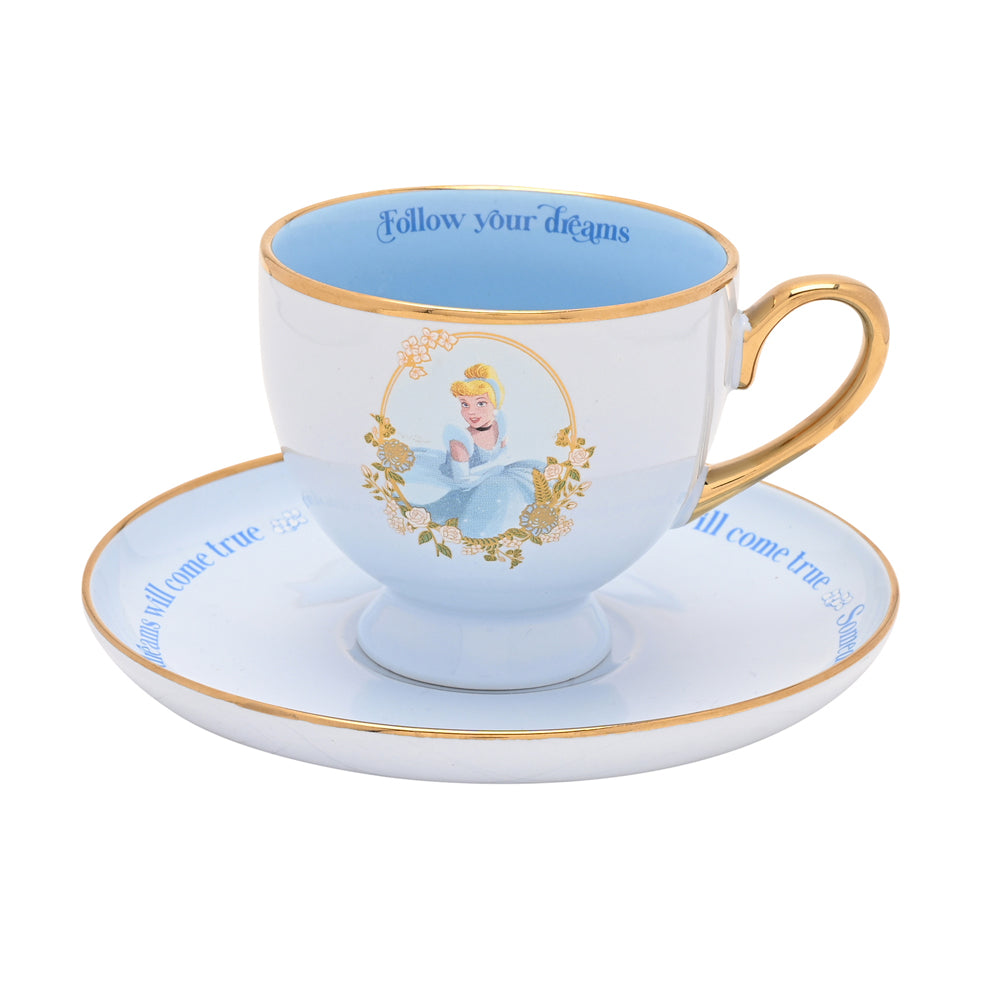 DISNEY PRINCESS TEA CUP & SAUCER SET CINDERELLA