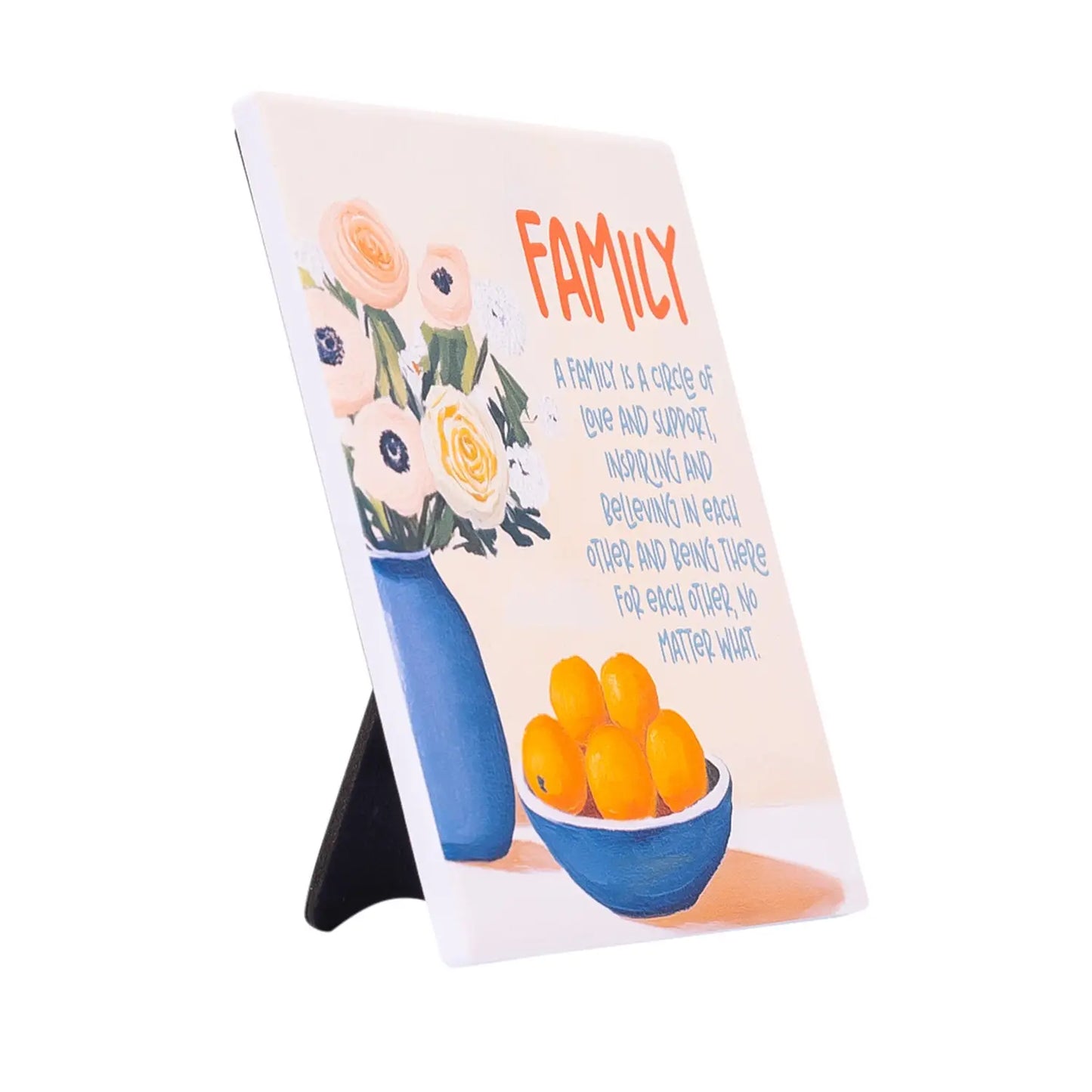 Ceramic Verse Plaque Billie Family
