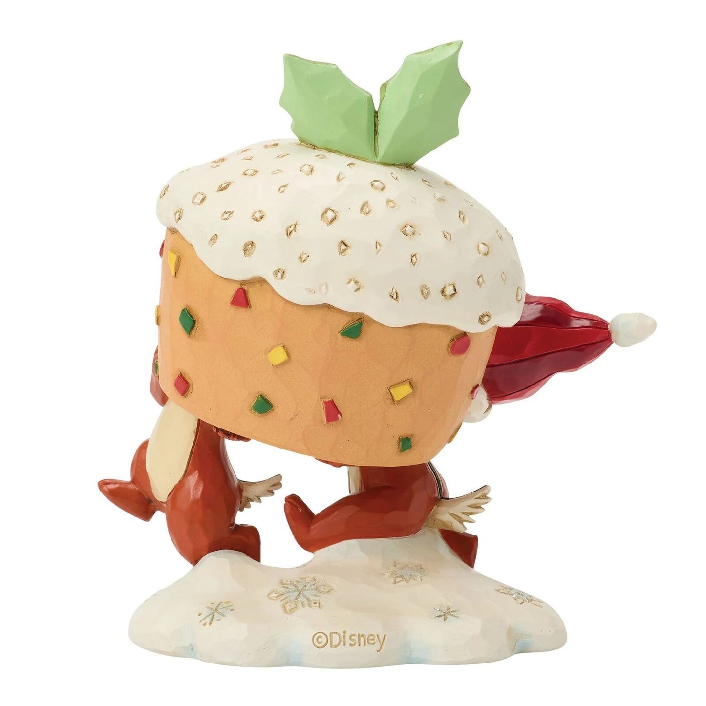 DISNEY TRADITIONS BY JIM SHORE CHRISTMAS CHIP & DALE FRUIT CAKE
