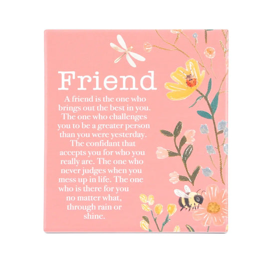 Ceramic Verse Plaque Cottage Grove Friends