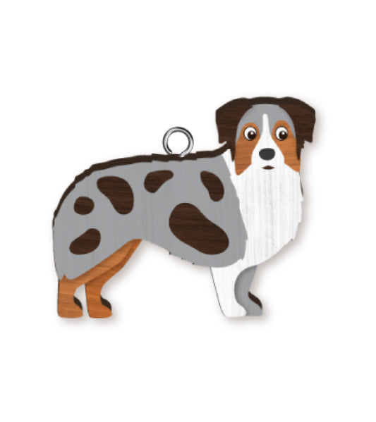 HANDMADE KEYRING AUSSIE SHEPHERD