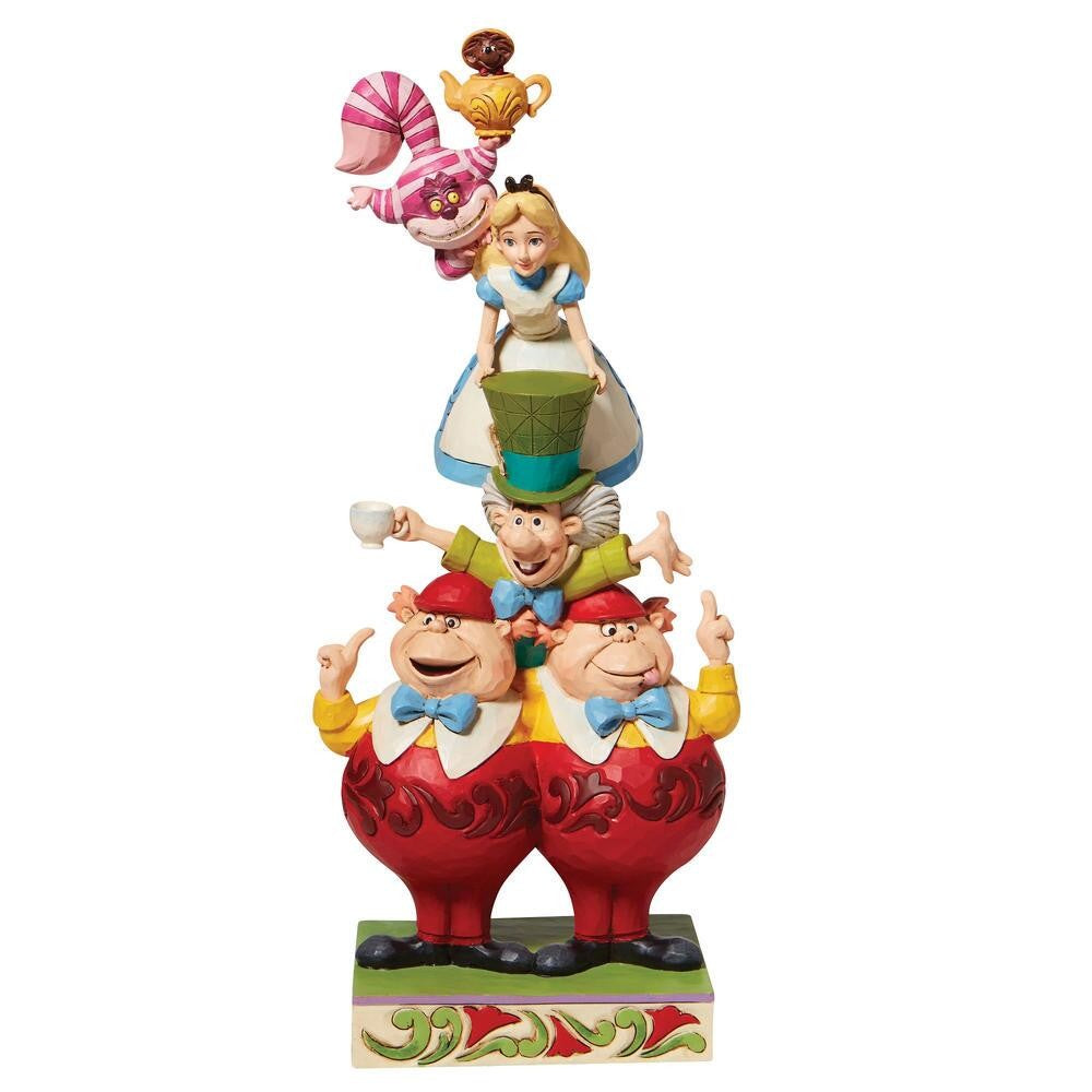 DISNEY TRADITIONS BY JIM SHORE ALICE IN WONDERLAND STACKED