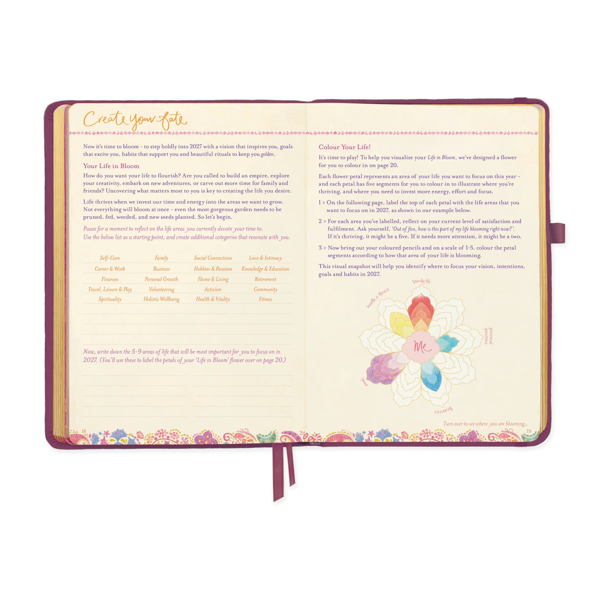 Intrinsic 2027 Diary Planner The Year To Dream Boldly - Burgundy