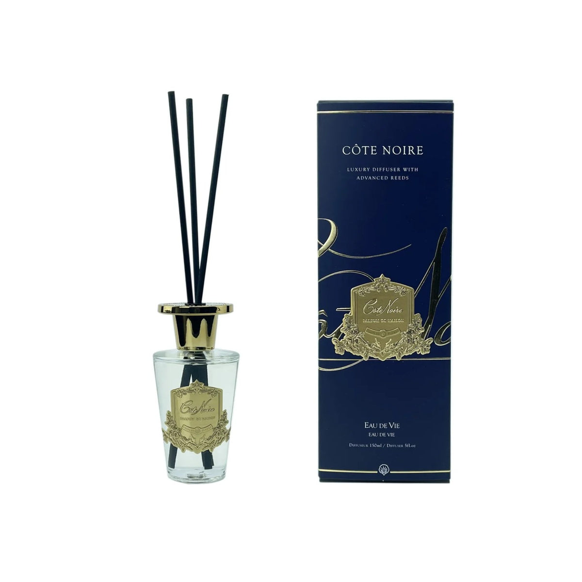 Cote Noire 150ml Gold Diffuser Eau De Vie