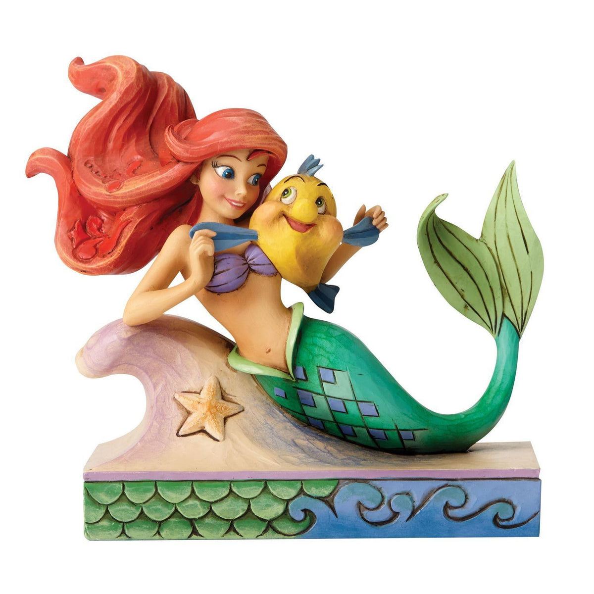 DISNEY TRADITIONS BY JIM SHORE ARIEL WITH FLOUNDER