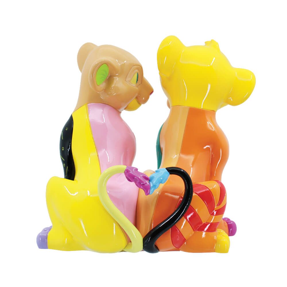 DISNEY BRITTO SIMBA & NALA LARGE FIGURINE