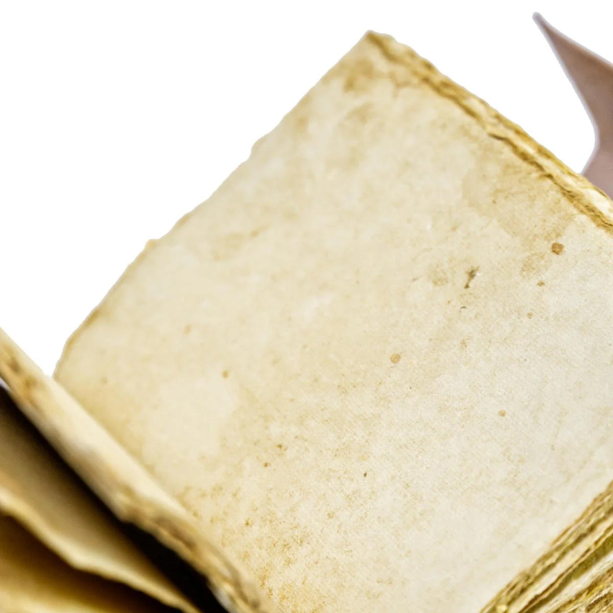 Leather Journal Parchment Style Paper Swirl Design