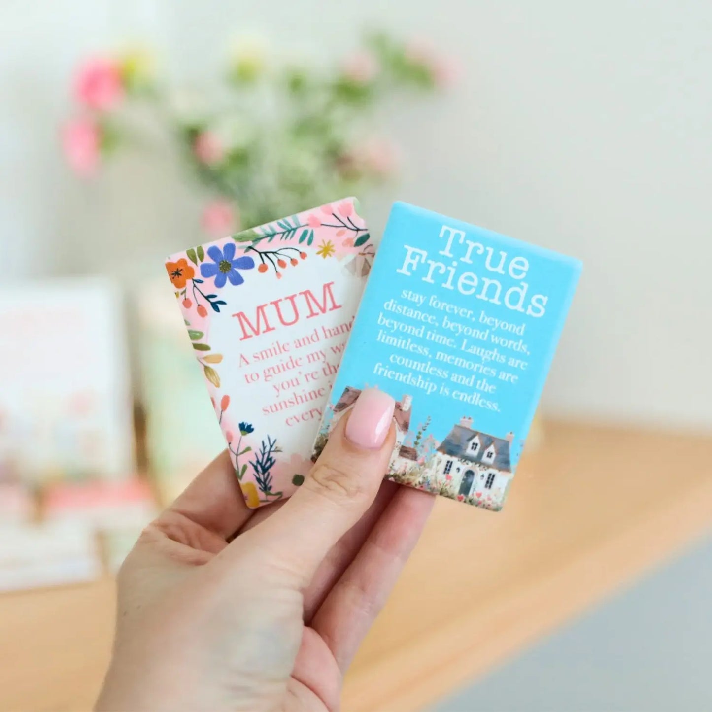 Ceramic Verse Magnet Cottage Grove True Friends