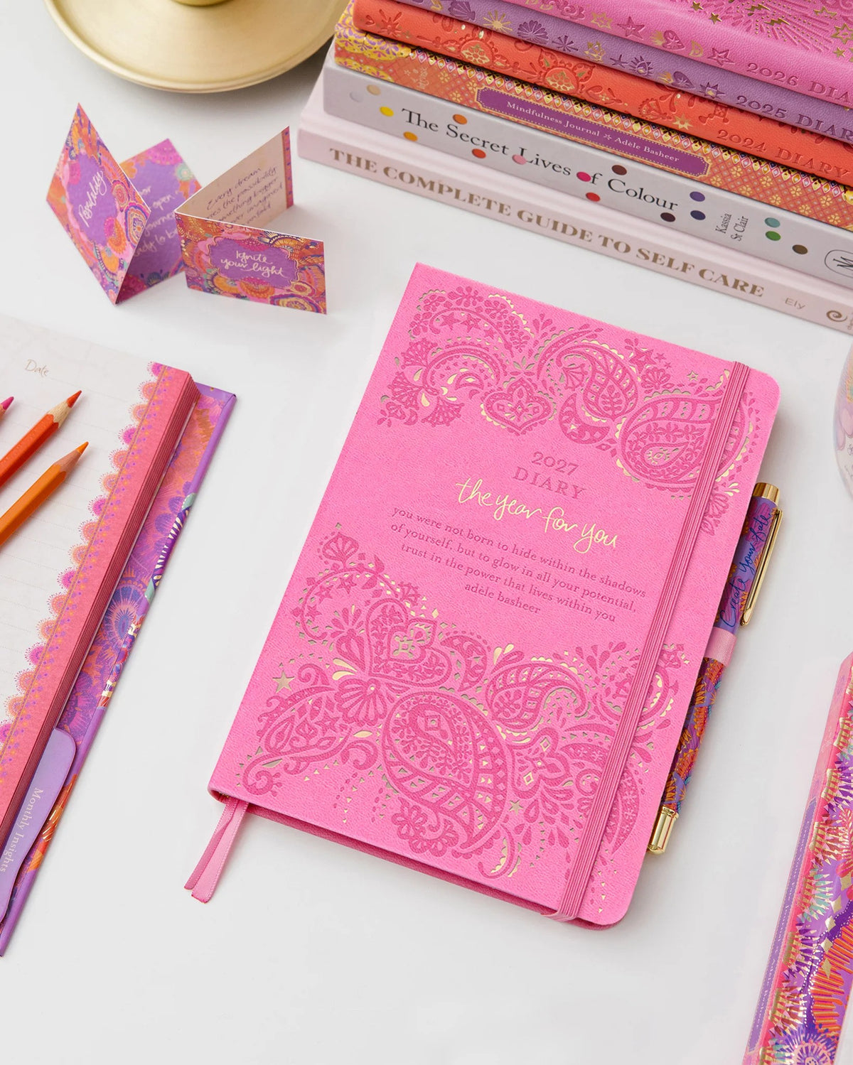 Intrinsic 2027 Diary Planner The Year For You - Rose Quartz Pink