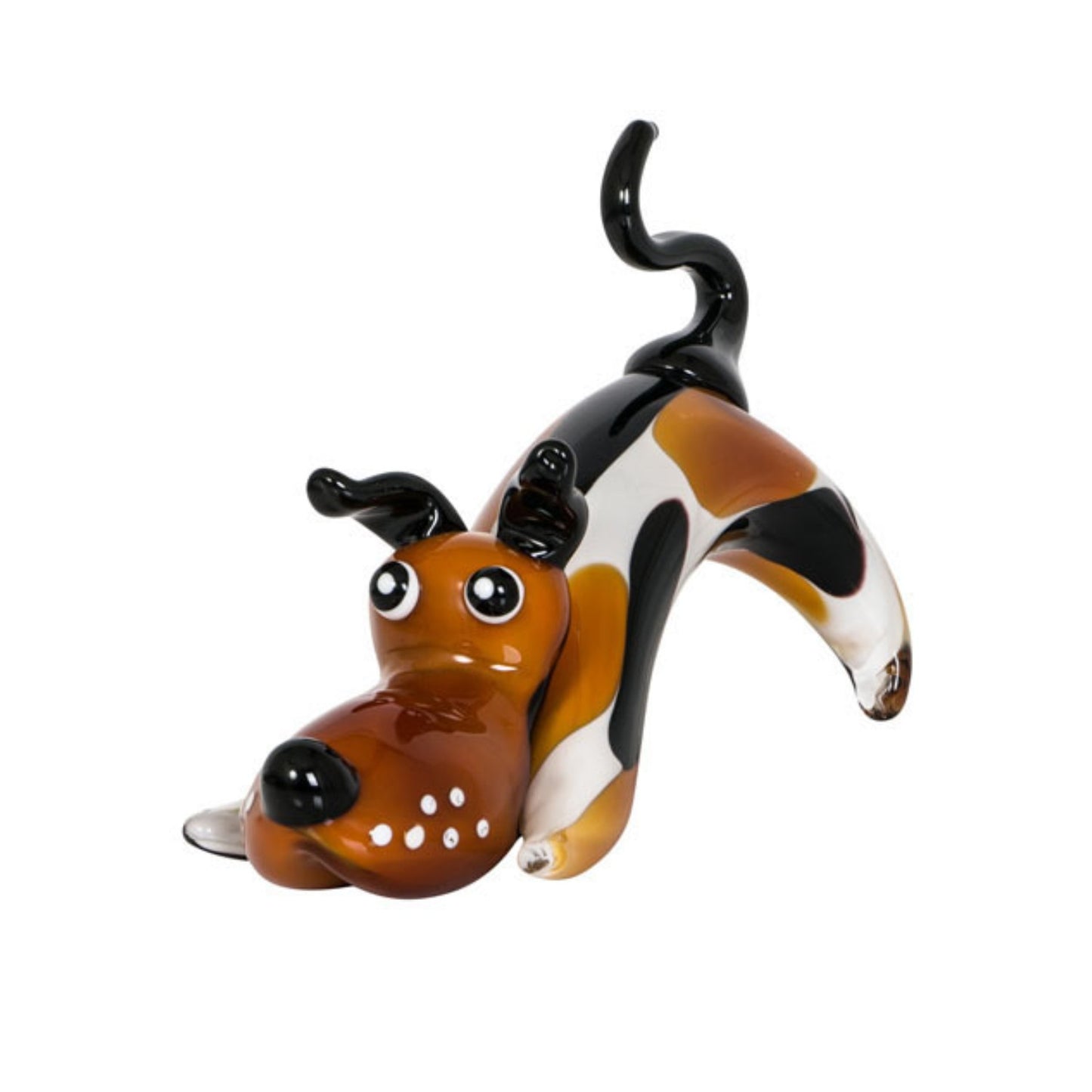 ZIBO ART GLASS DOG FIDO