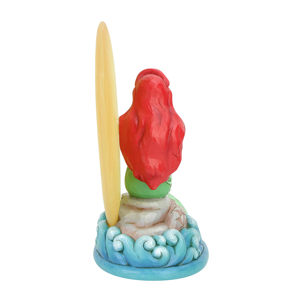 DISNEY TRADITIONS BY JIM SHORE ARIEL SITTING ON ROCK BY MOON