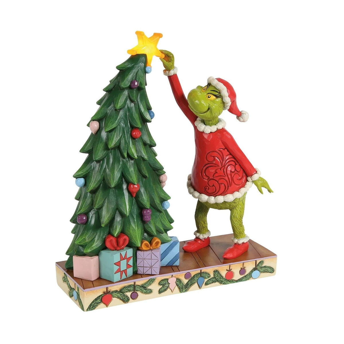 The Grinch By Jim Shore Grinch Pulling Tree Star
