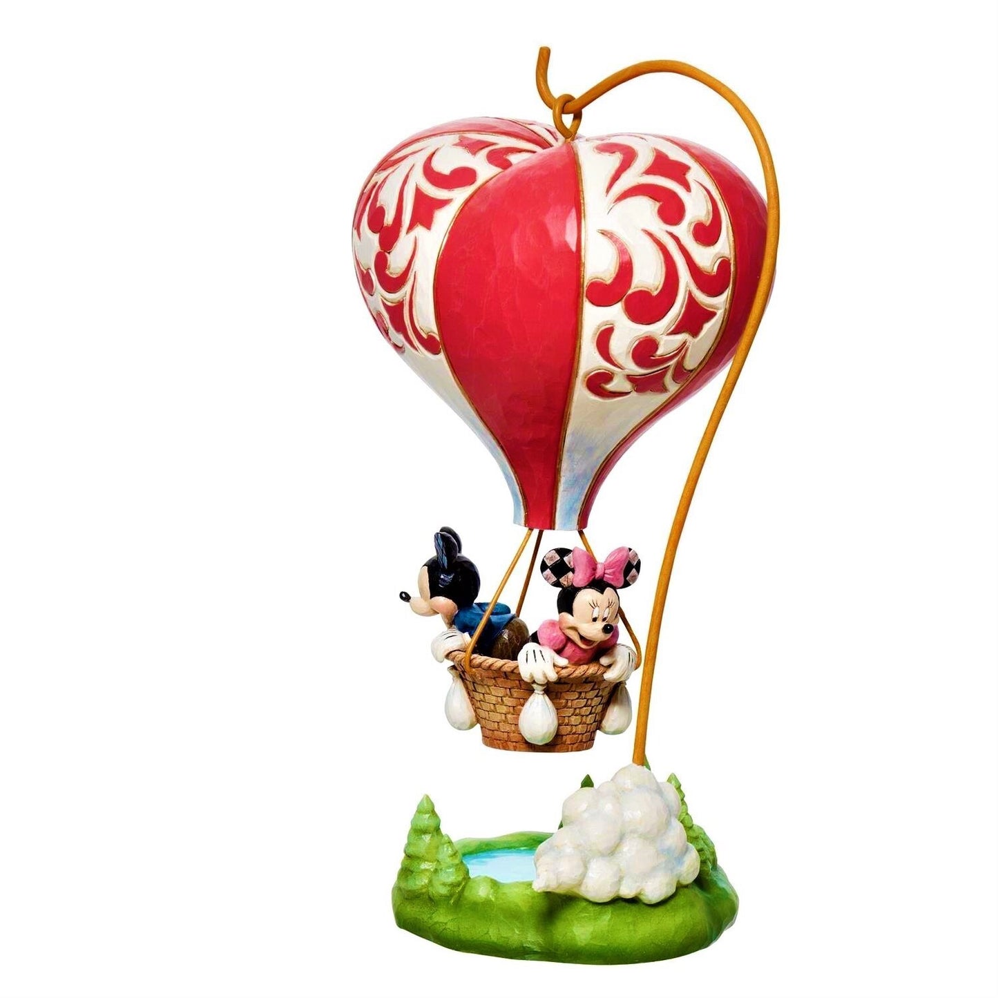 DISNEY TRADITIONS BY JIM SHORE MICKEY & MINNIE HEART AIR BALLOON