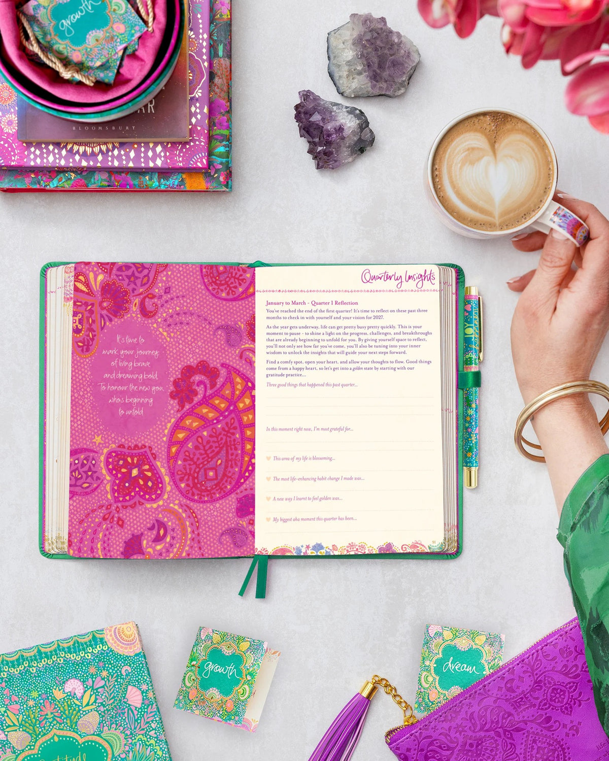 Intrinsic 2027 Diary Planner The Year To Rewrite Your Story - Emerald Green