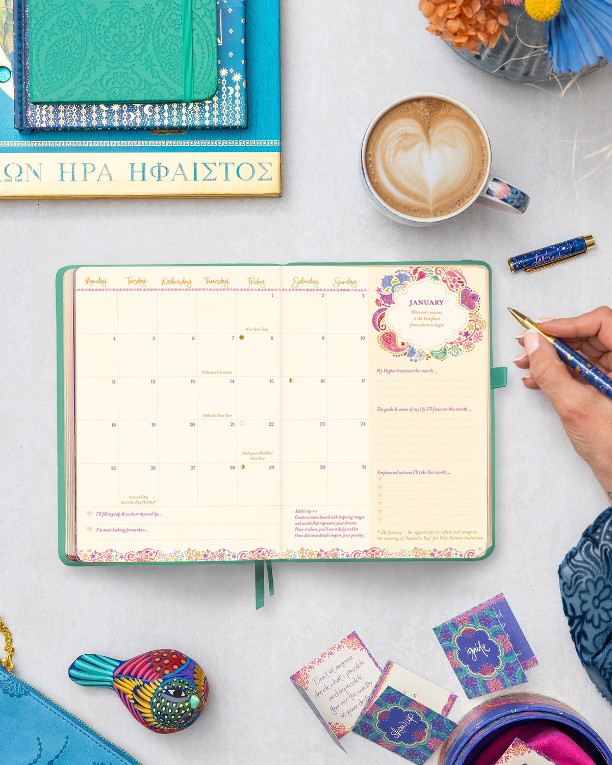 Intrinsic 2027 Diary Planner The Year To Nourish Your Soul - Tahitian Turquoise