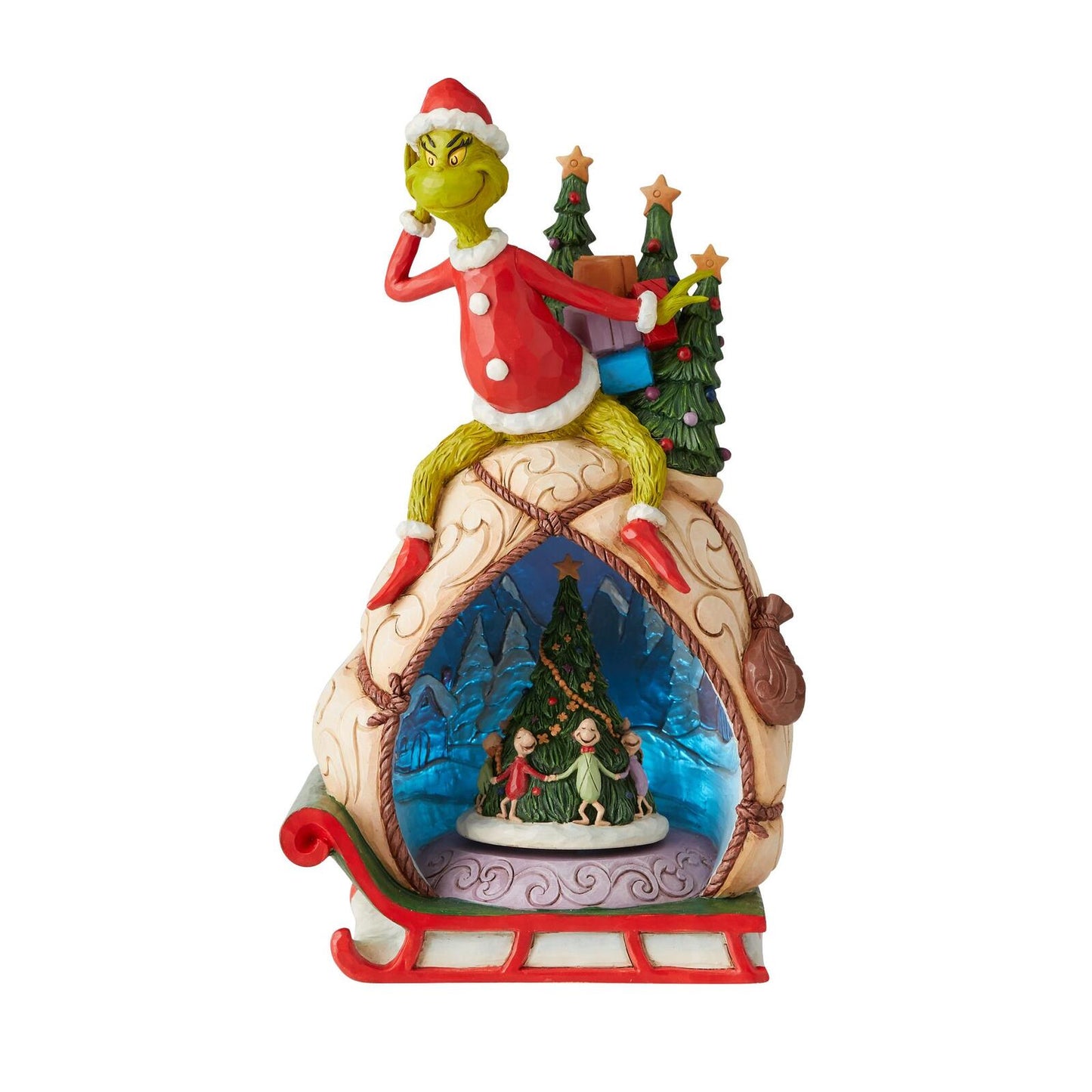 THE GRINCH BY JIM SHORE GRINCH LED ROTATOR 29CM
