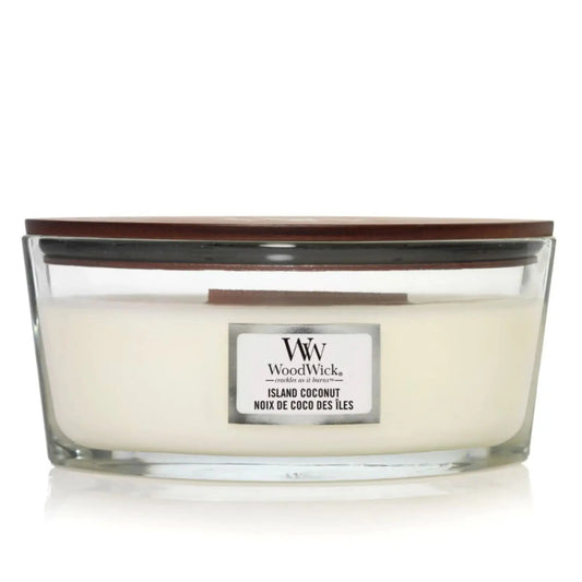 Woodwick Candles Trilogy Ellipse Island Coconut