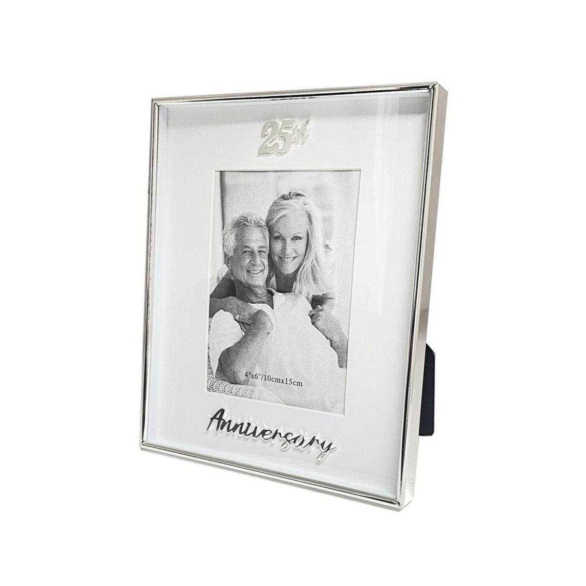 Photo Frame Boxed Design 25th Anniversary 4x6