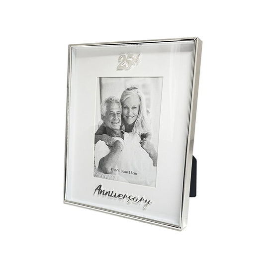 Photo Frame Boxed Design 25th Anniversary 4x6