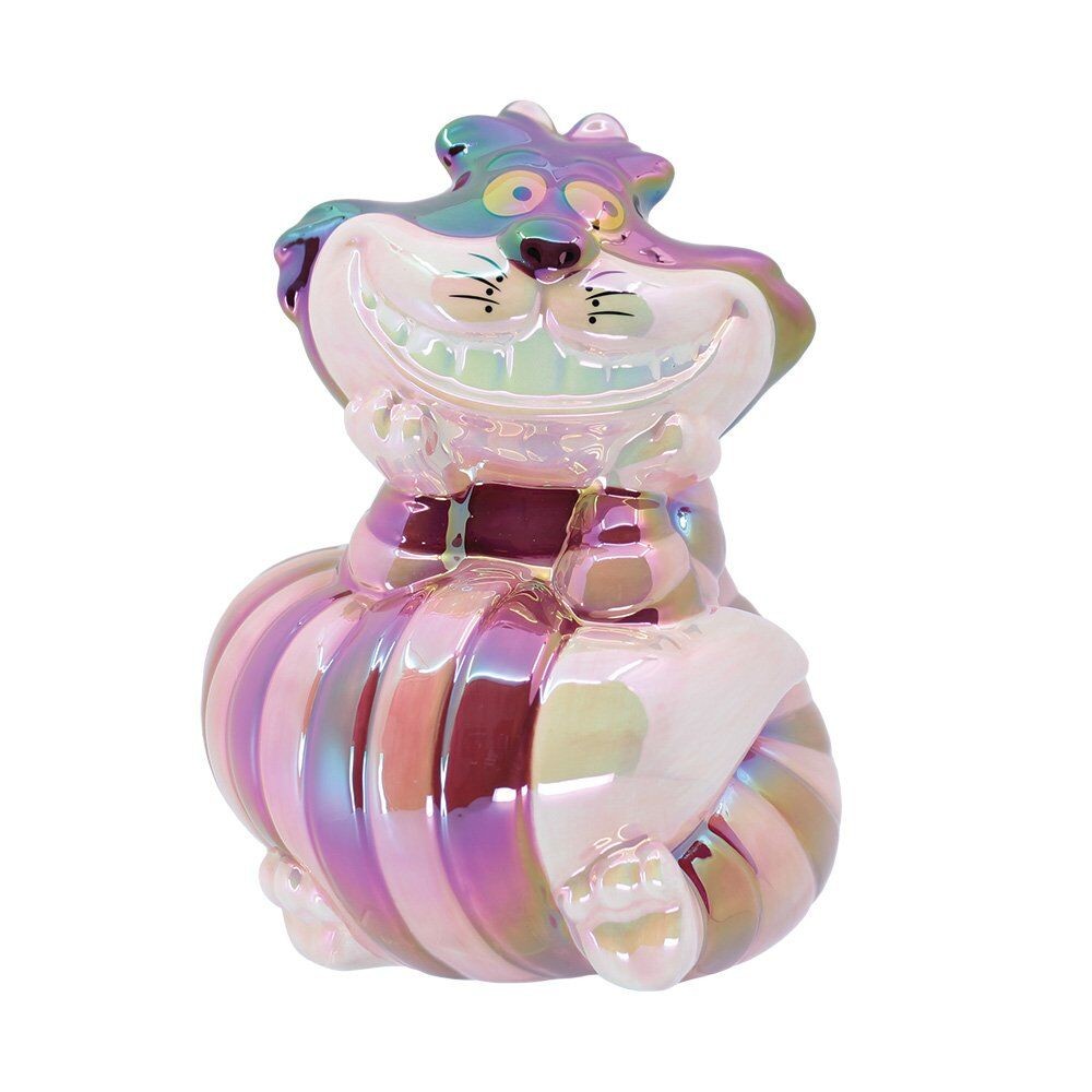 Disney Showcase Money Bank Cheshire Cat Electroplate