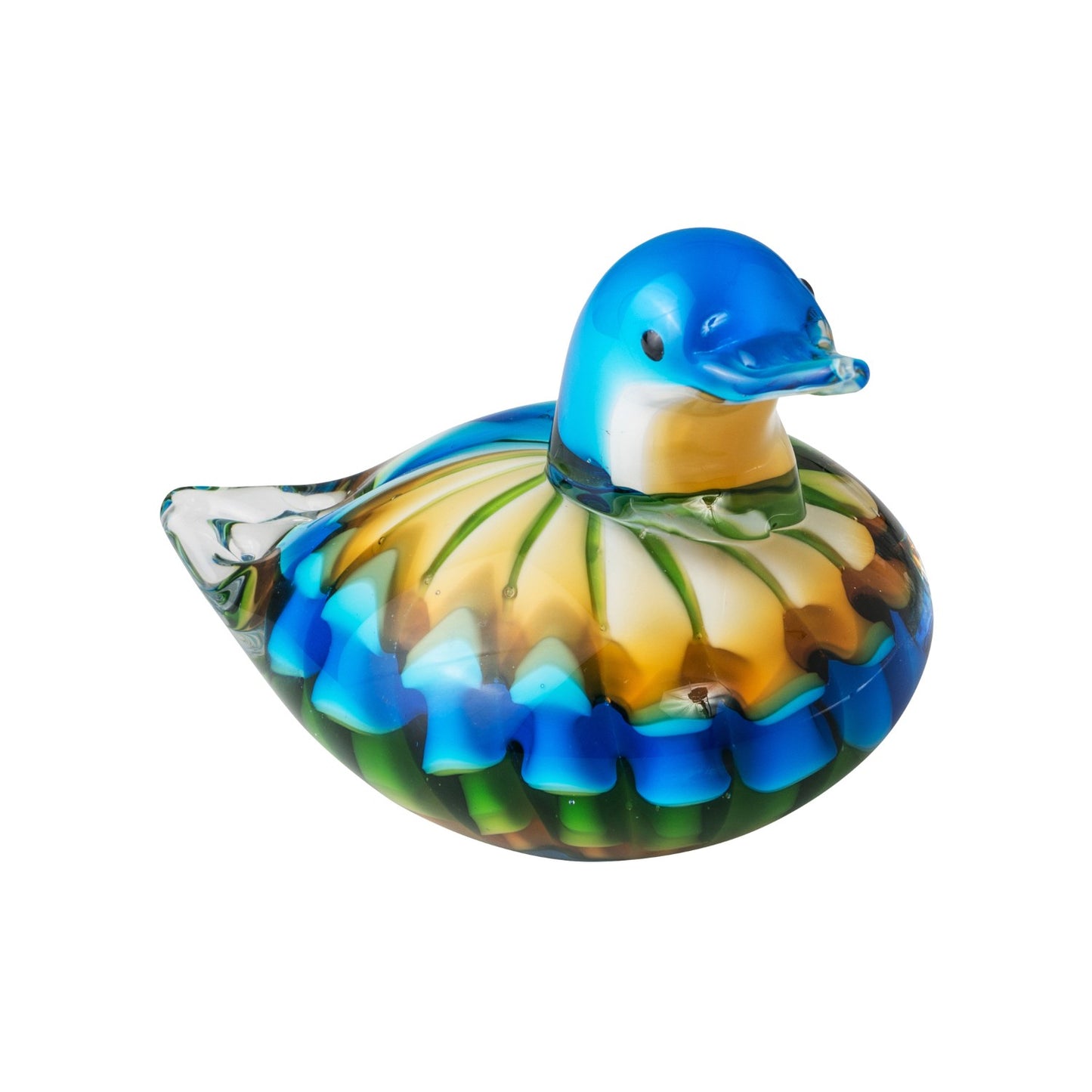 ZIBO ART GLASS DUCK ANAS
