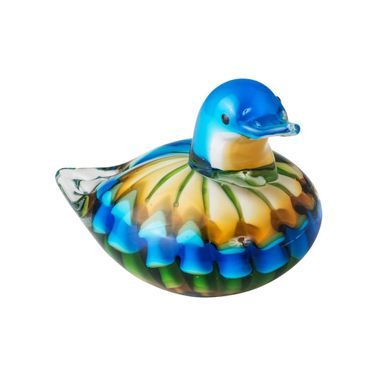 ZIBO ART GLASS DUCK ANAS