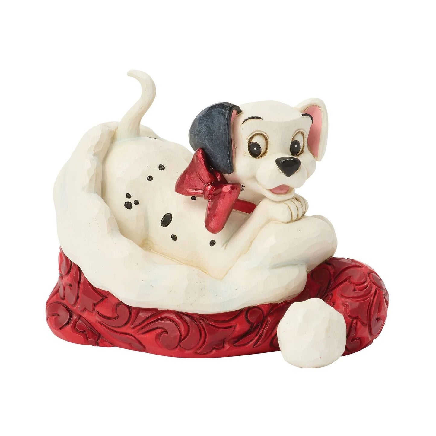 DISNEY TRADITIONS BY JIM SHORE CHRISTMAS 101 DALMATIONS SANTA HAT