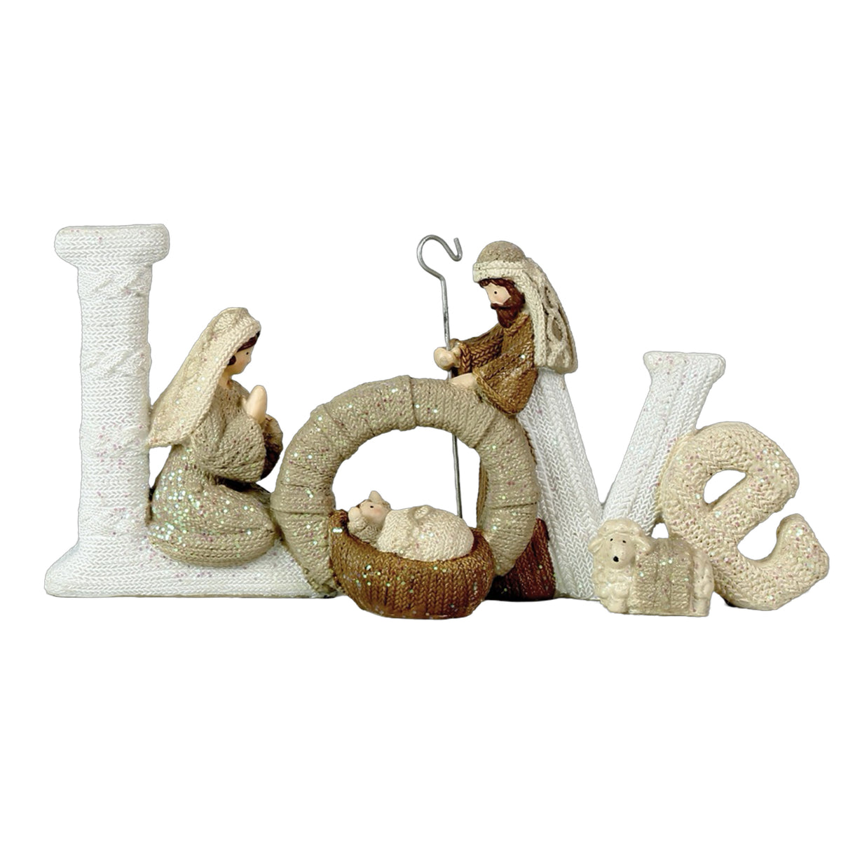 Christmas Nativity Kiddie Word Figurine "LOVE"