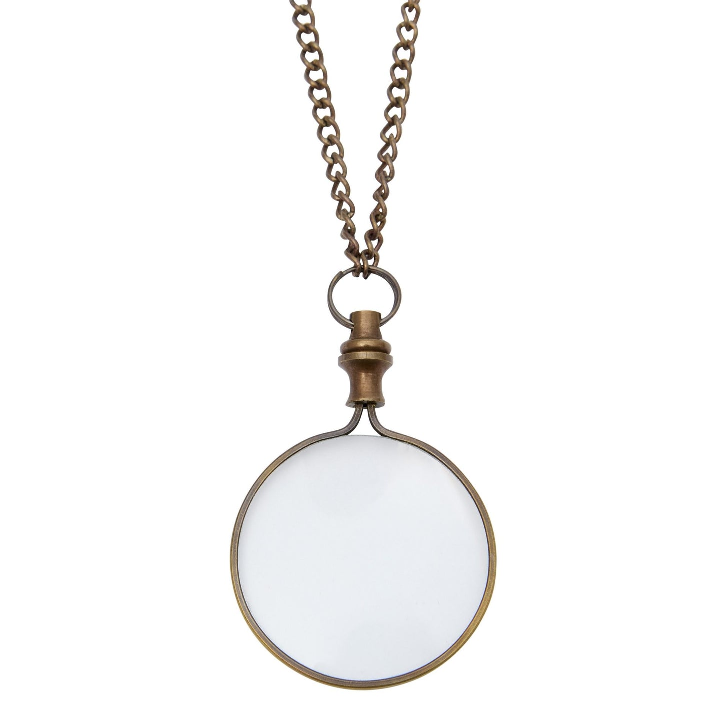 Metal Pendant Magnifier On Chain