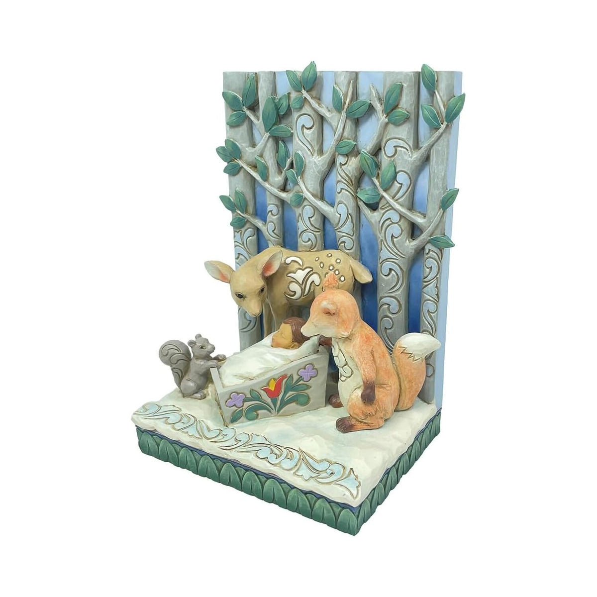 Heartwood Creek By Jim Shore Baby Jesus With Animals Figurine