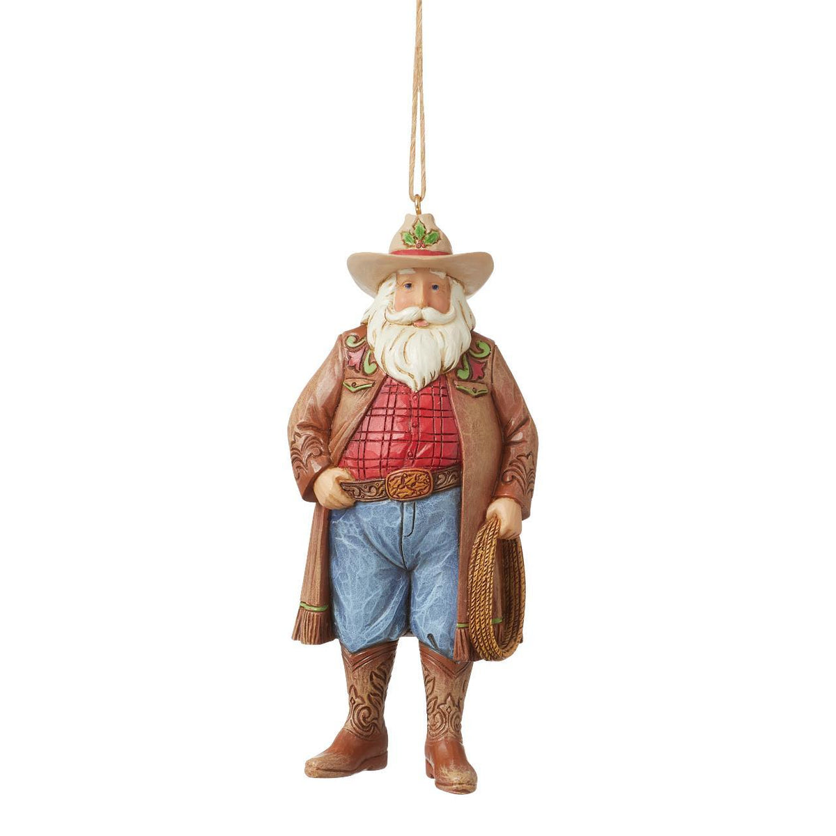 Heartwood Creek By Jim Shore Western Santa Hanging Ornament