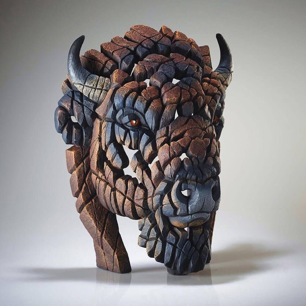 Edge Sculpture American Bison Bust Figurine