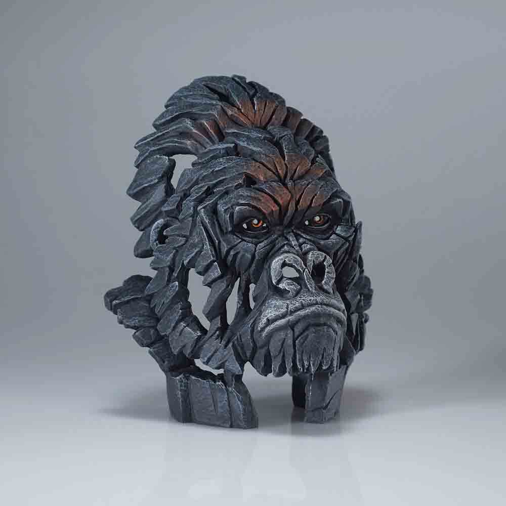 EDGE SCULPTURE MINIATURE GORILLA BUST