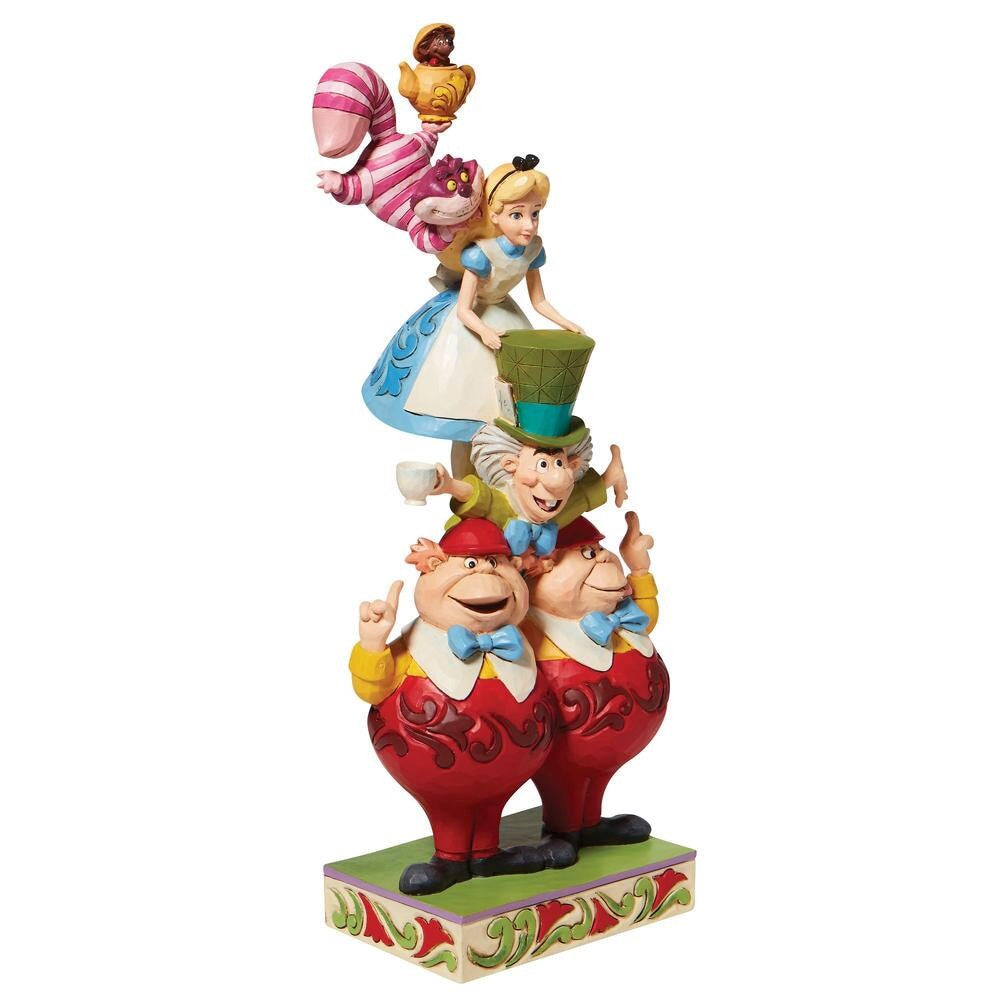 DISNEY TRADITIONS BY JIM SHORE ALICE IN WONDERLAND STACKED