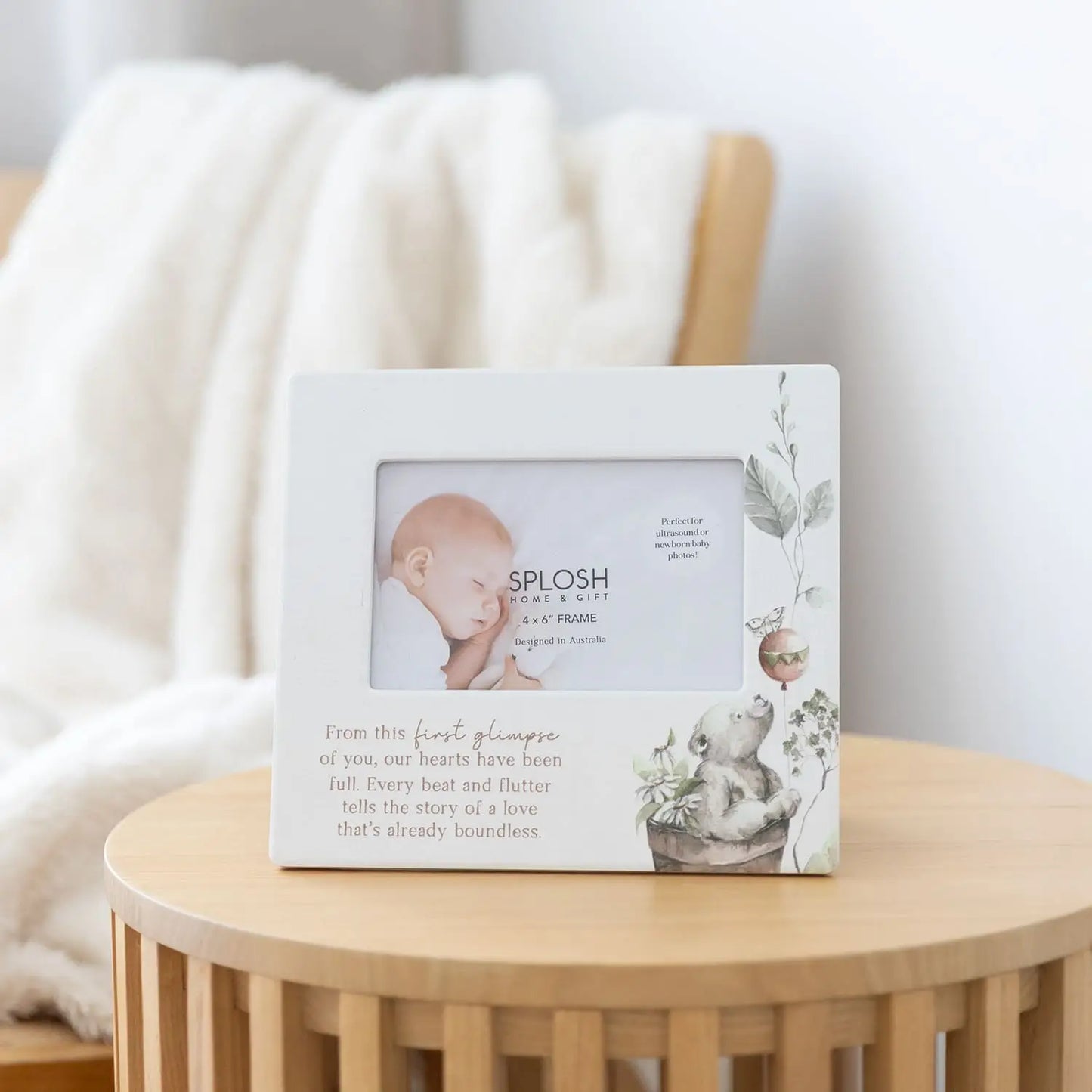 Ceramic Photo Frame Tiny Wonders First Glimpse 4x6